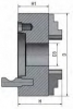 Прецизионный трехкулачковый токарный патрон Optimum CS3C  Ø315 мм Camlock D1-8", рис.5