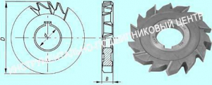 Фреза дисковая 3-х сторонняя 100х18х32, Z=14 Р6М5 со вставными ножами