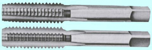 Метчик 1 3/8" BSW 55° 9ХС дюймовый, ручной, комплект из 2-х шт. ( 6 ниток/дюйм) "CNIC"