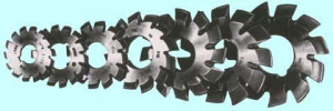 Фреза m 0,4  (к-т 8шт), 32х13мм  Р18, 20 град. Z=12