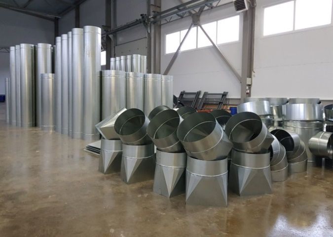EcoWood Industrial SP  Воздуховоды  Воздуховоды изготовлены из стали  Стальные воздуховоды имеют долговечное гальваническое покрытие, низкое аэродинамическое сопротивление  Гладкая внутренняя поверхность предотвращающую налипание пыли внутри и заб...